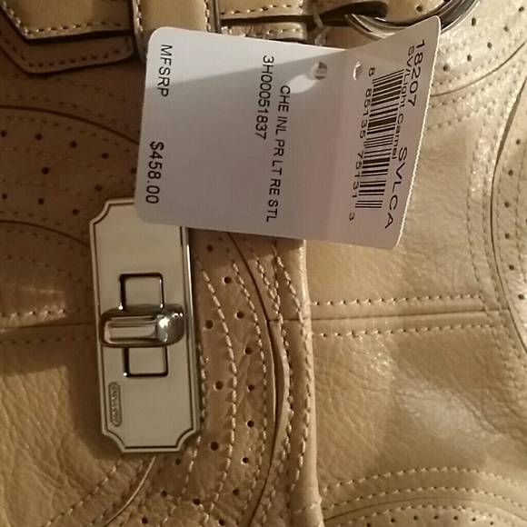 Coach Chelsea Perforated Leather Satchel - NWT - Picture 4 of 8